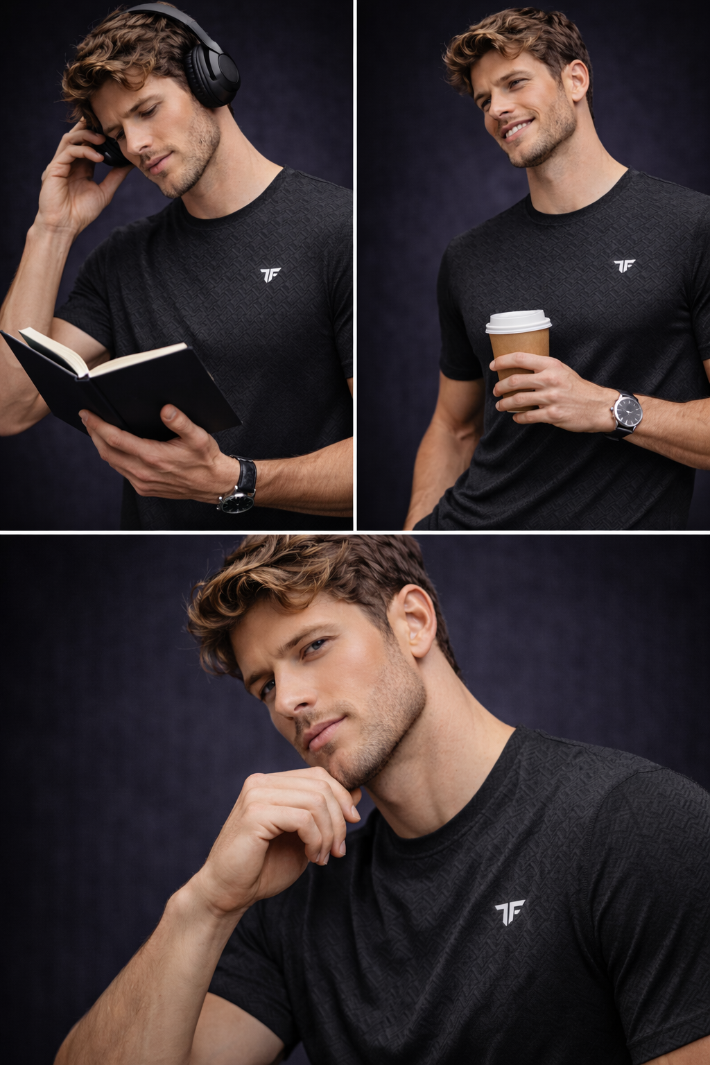 ProFlex Jet Black Active Tee